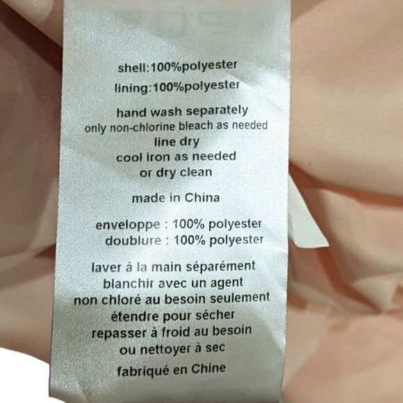 NWT Vera Wang White Blush Pink One Shoulder Gown Prom/Bridesmaids Dress Size 6 - Picture 13 of 13